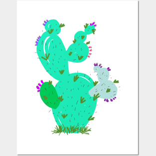 PRICKLY PASTEL CACTUS Posters and Art